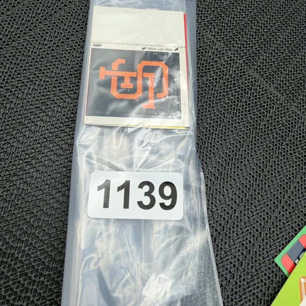 Vintage 1980s Fleer San Francisco Giants MLB Baseball Stickers Lot of 2 SF Logo